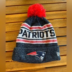 Patriots winter hat with pom Pom unisex - new era